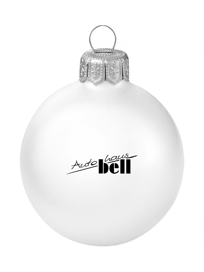 Weihnachtskugel Logo 8cm