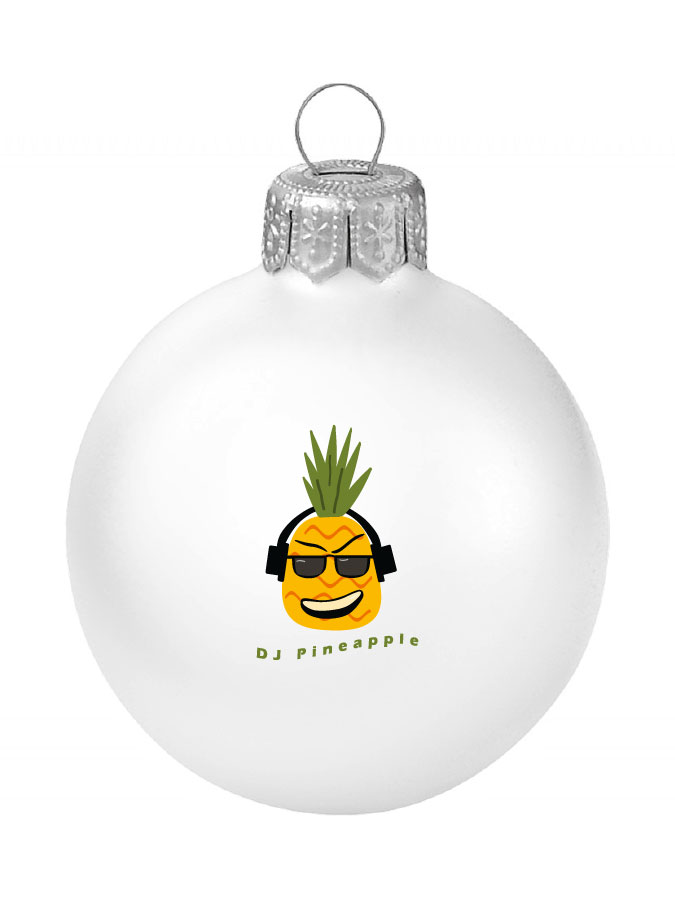 Weihnachtskugel Logo 8cm