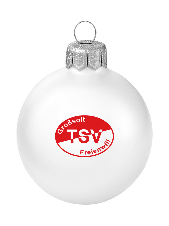 Weihnachtskugel Logo 8cm