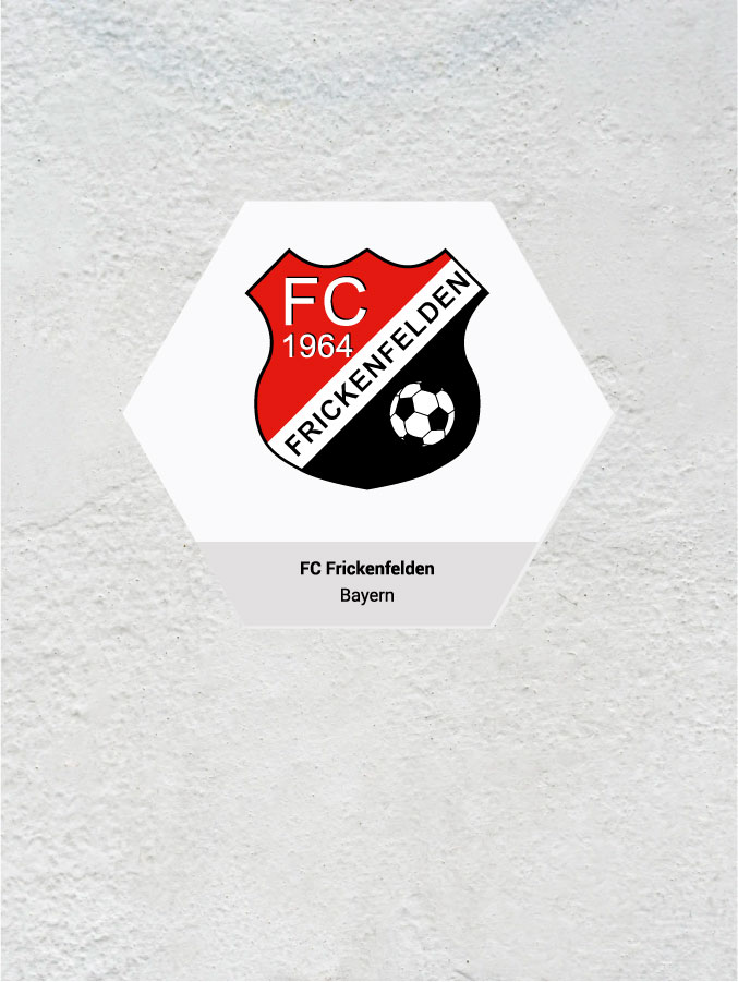 Wandkachel Hexagon mit Logo