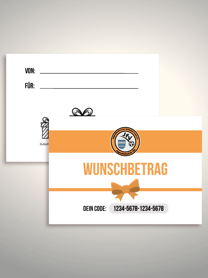 Geschenkgutschein per Versand (Weiß)