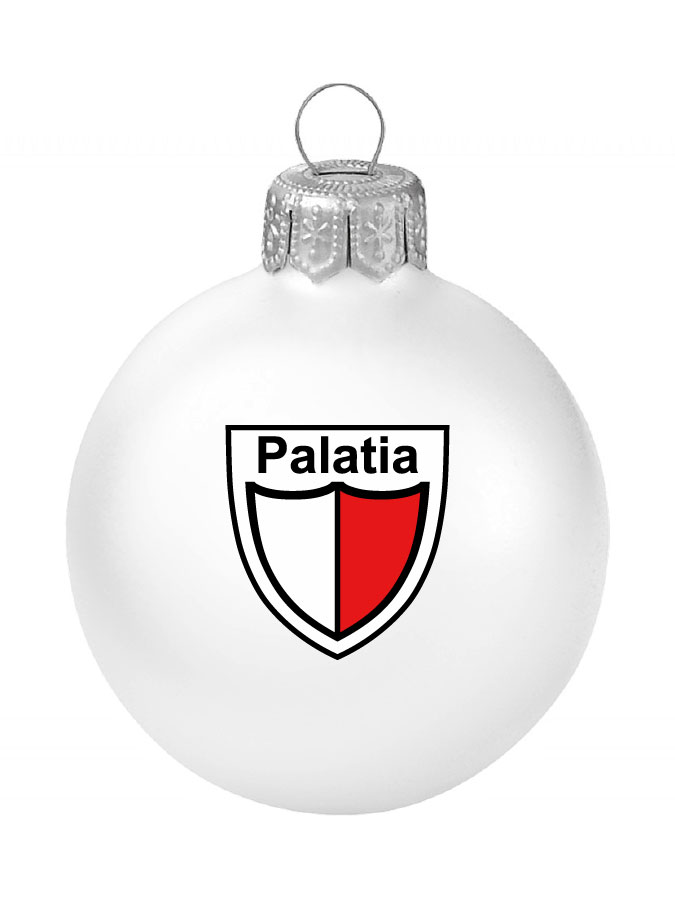 Weihnachtskugel Logo 8cm