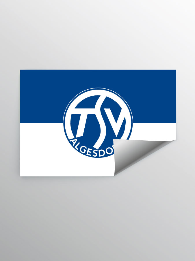 Aufkleber DIN A7 Logo