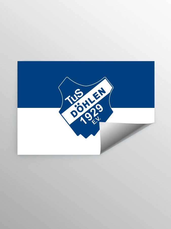 Aufkleber DIN A7 Logo