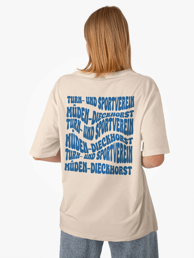 Oversized Shirt Wavy Damen