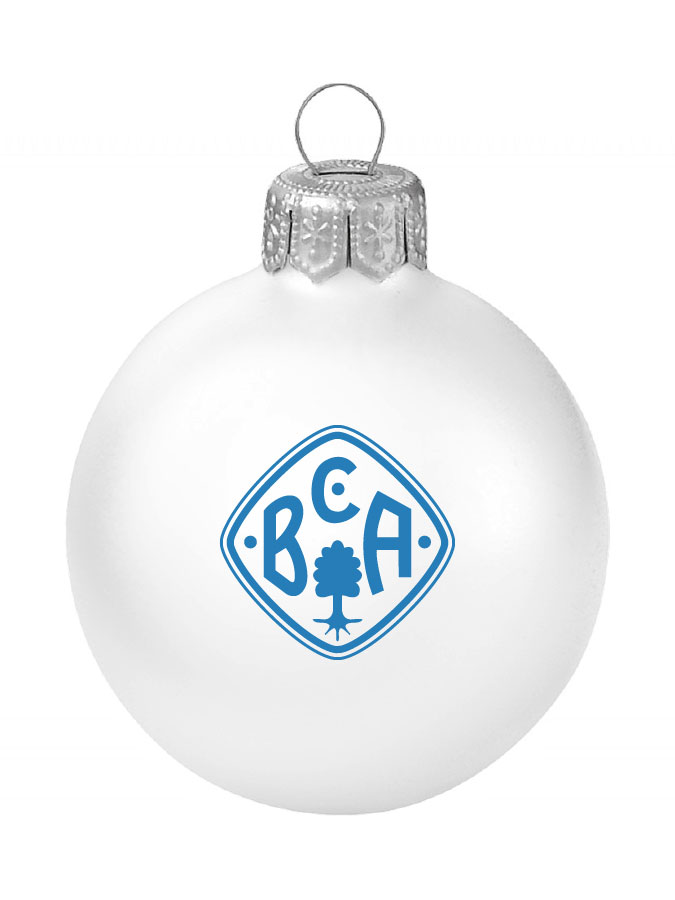 Weihnachtskugel Logo 8cm