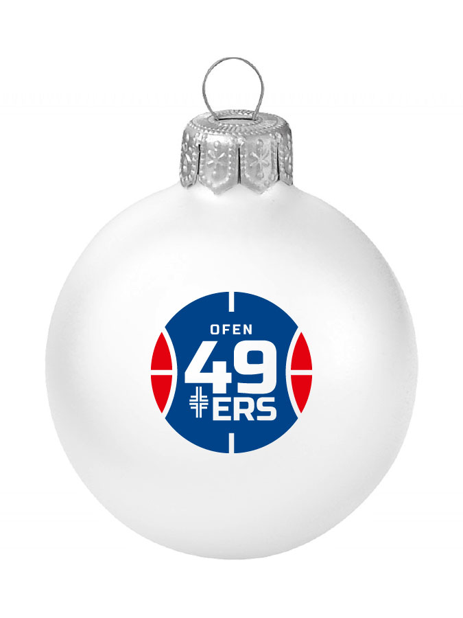 Weihnachtskugel Logo 8cm