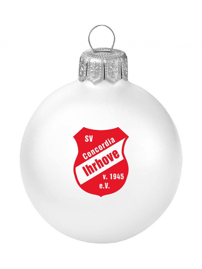 Weihnachtskugel Logo 8cm