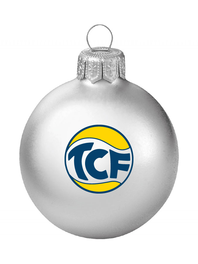 Weihnachtskugel Logo 8cm