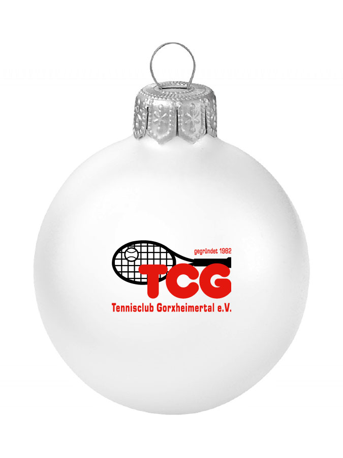 Weihnachtskugel Logo 8cm