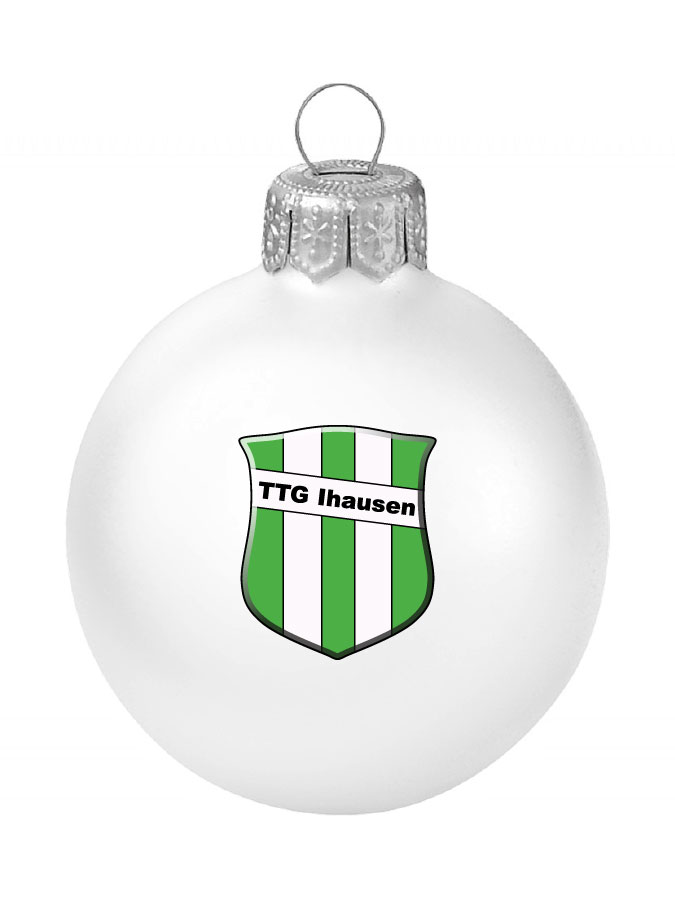 Weihnachtskugel Logo 8cm