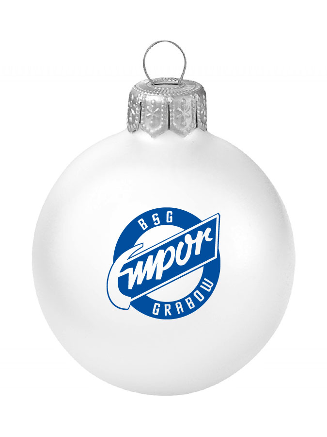 Weihnachtskugel Logo 8cm