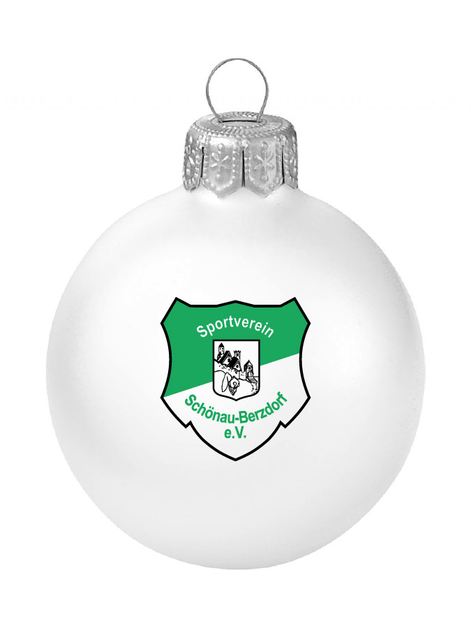 Weihnachtskugel Logo 8cm