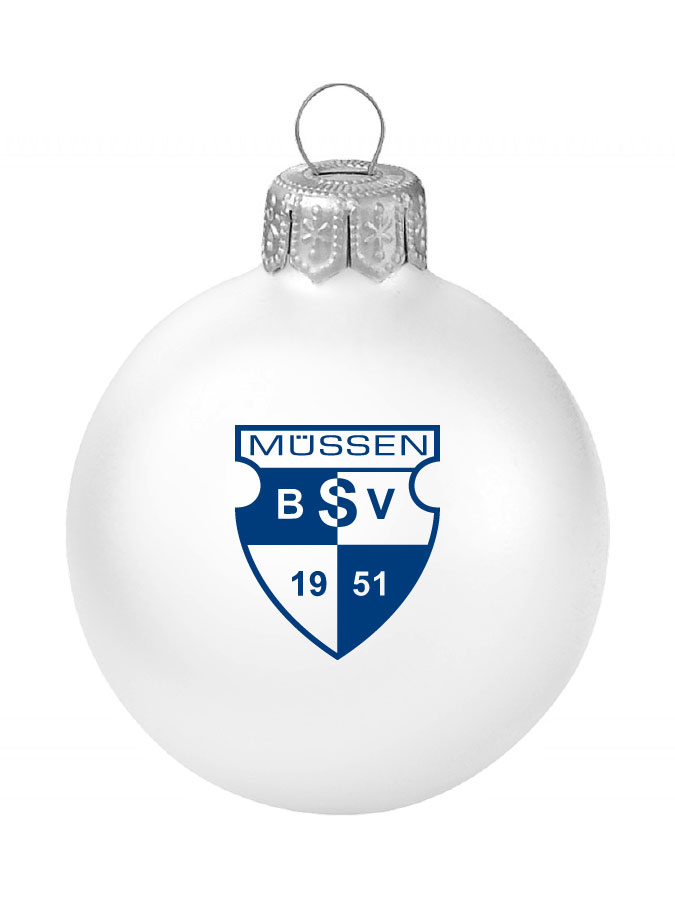 Weihnachtskugel Logo 8cm