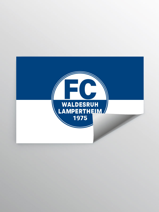 Aufkleber DIN A7 Logo