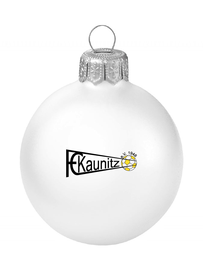 Weihnachtskugel Logo 8cm