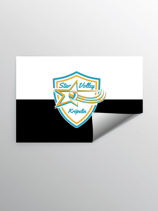 Aufkleber DIN A7 Logo