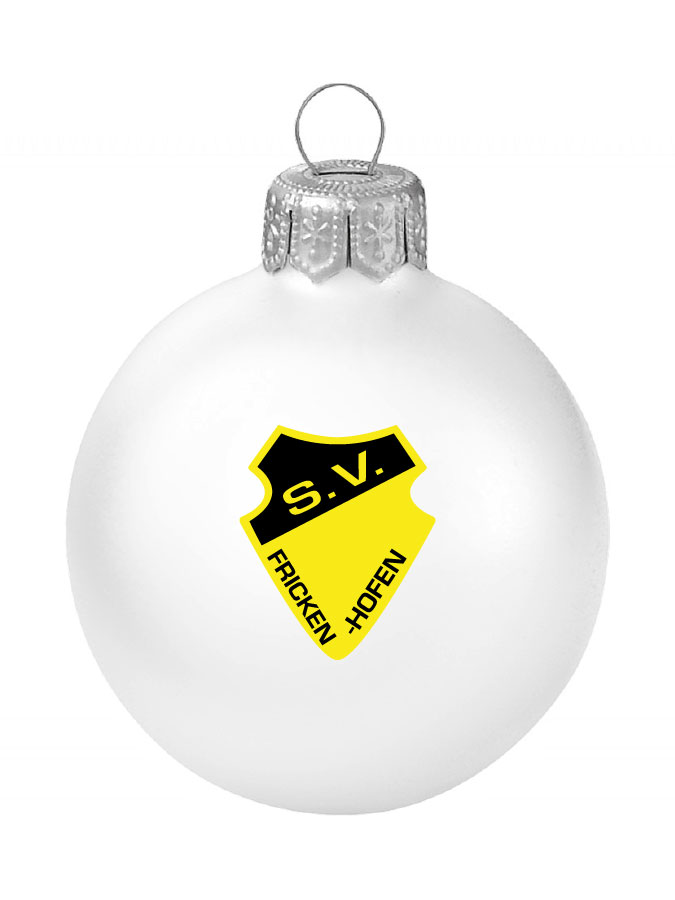 Weihnachtskugel Logo 8cm