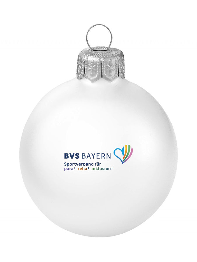 Weihnachtskugel Logo 8cm