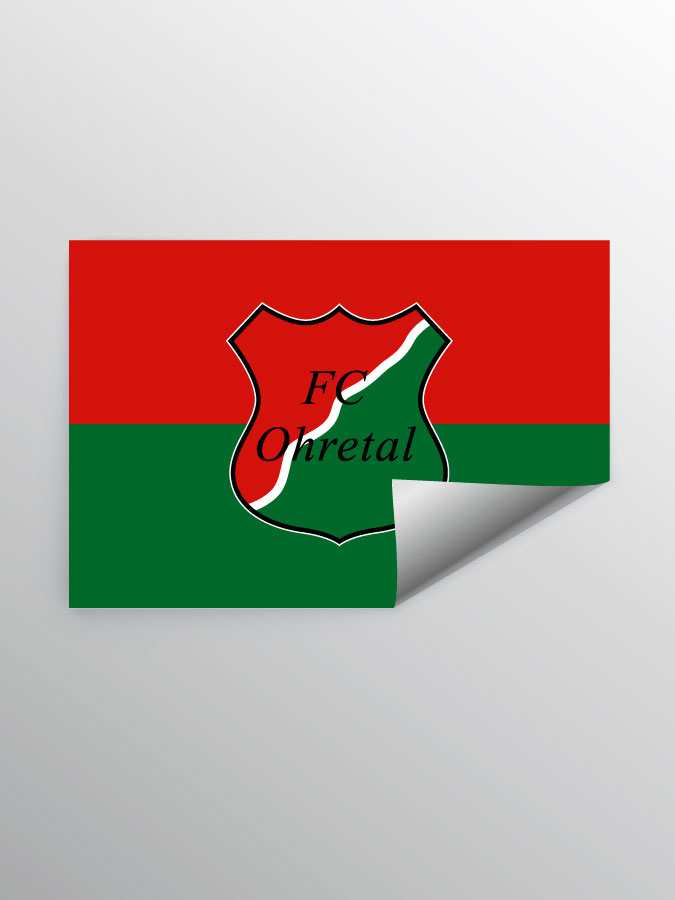 Aufkleber DIN A7 Logo