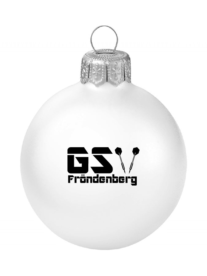 Weihnachtskugel Logo 8cm