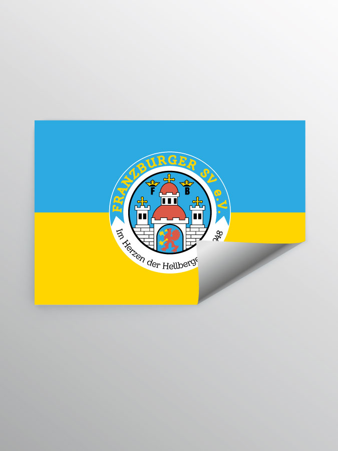 Aufkleber DIN A7 Logo