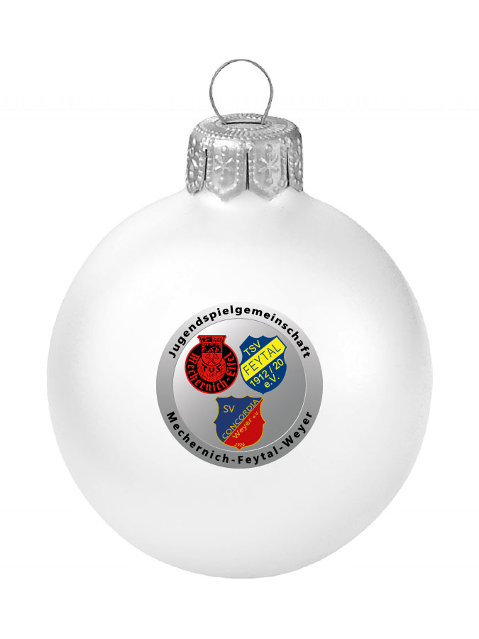 Weihnachtskugel Logo 8cm