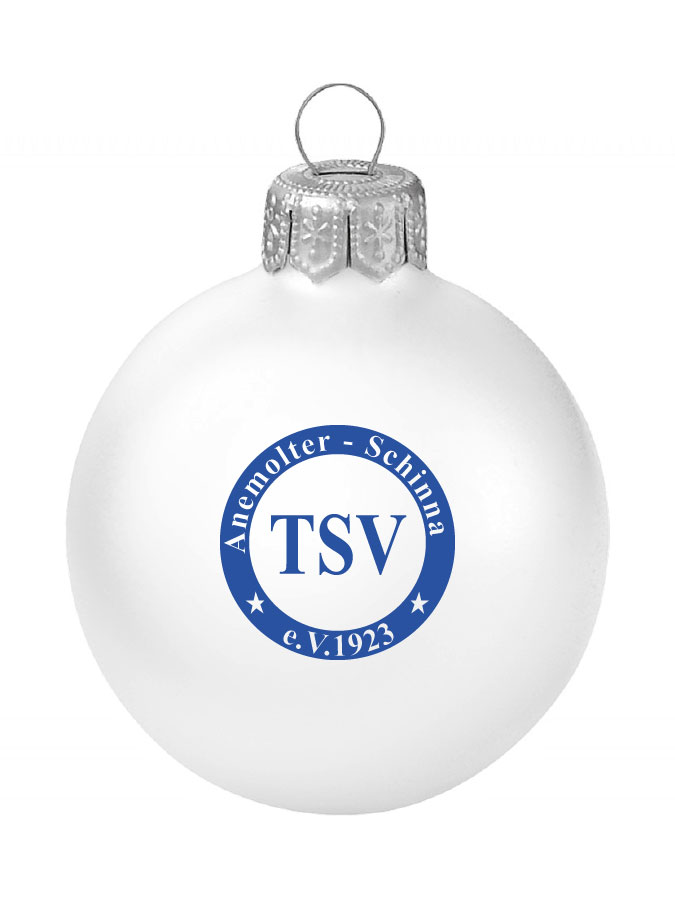 Weihnachtskugel Logo 8cm