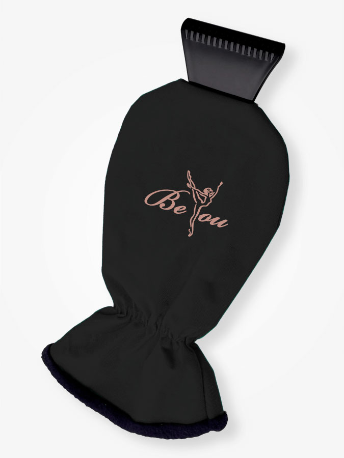 Eiskratzer mit Handschuh