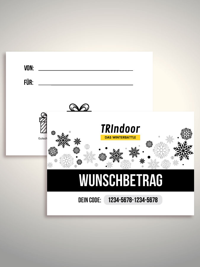 Weihnachtsgutschein per Versand (Weiß)