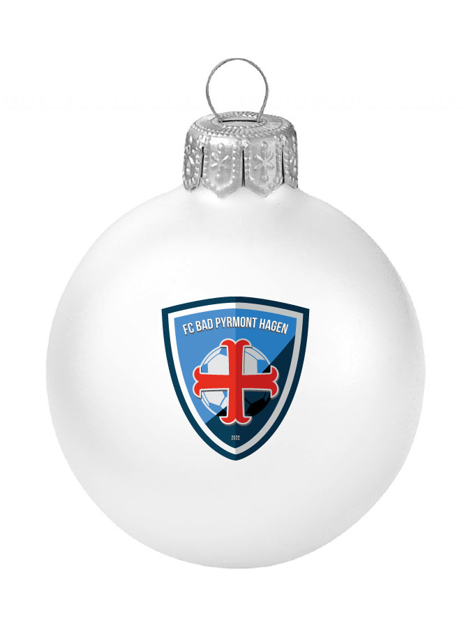 Weihnachtskugel Logo 8cm