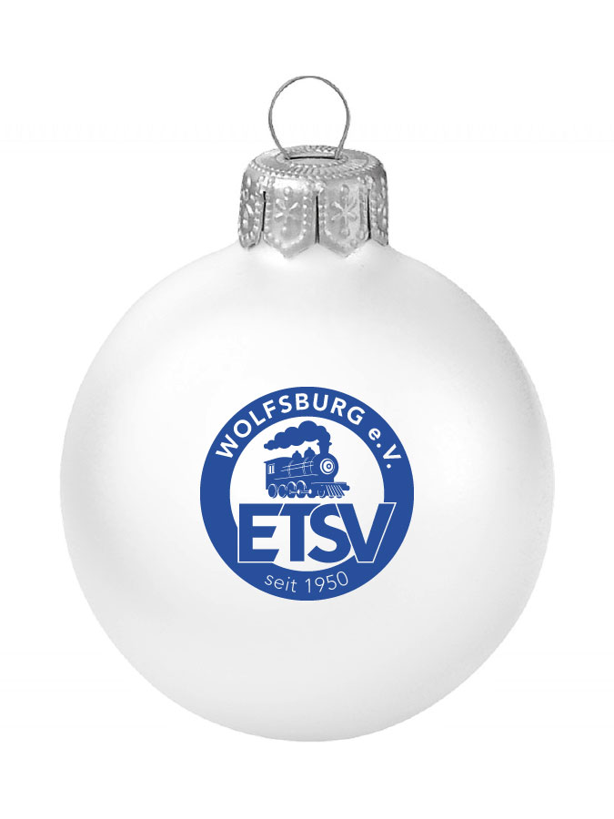 Weihnachtskugel Logo 8cm