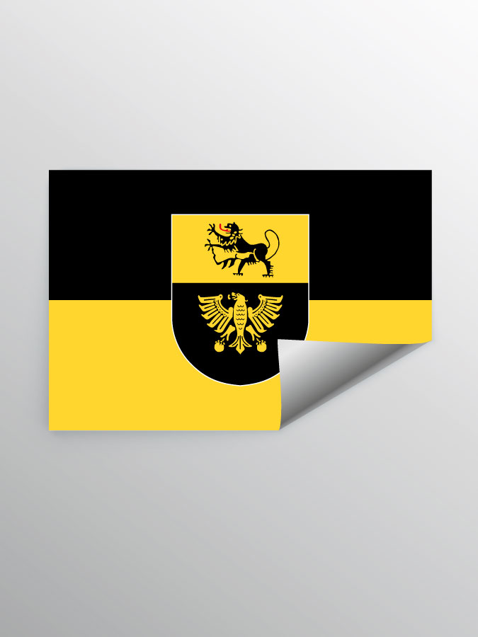 Aufkleber DIN A7 Logo