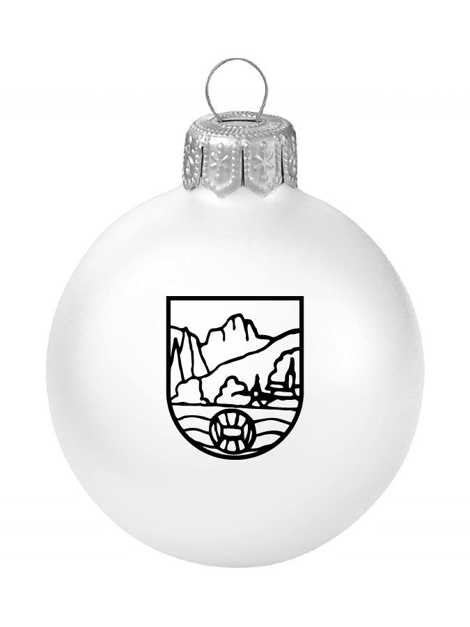 Weihnachtskugel Logo 8cm