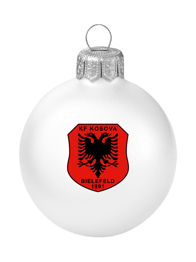 Weihnachtskugel Logo 8cm