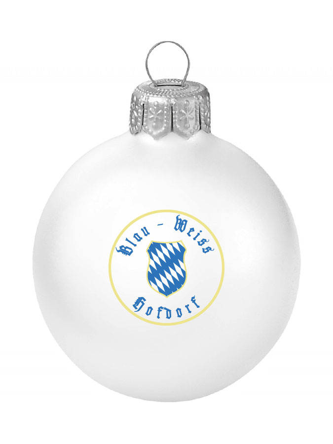 Weihnachtskugel Logo 8cm