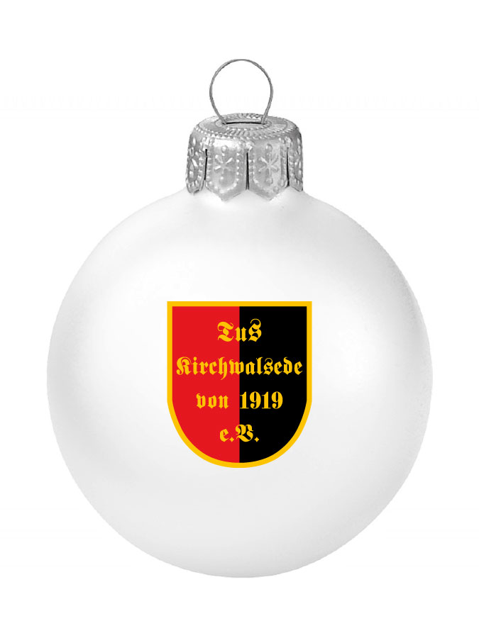 Weihnachtskugel Logo 8cm