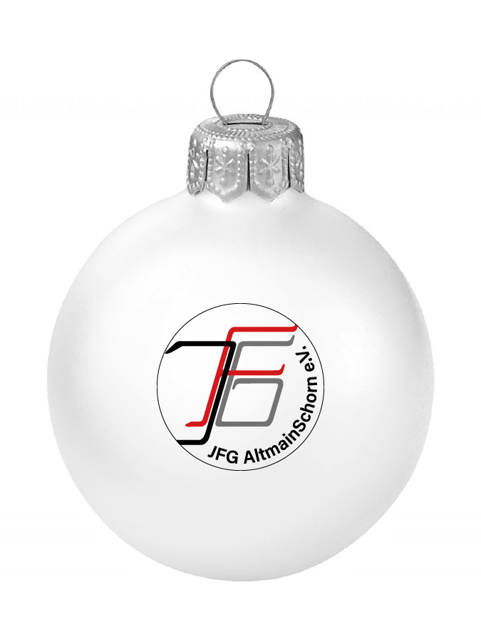 Weihnachtskugel Logo 8cm