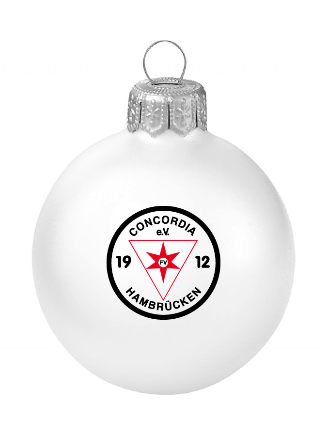 Weihnachtskugel Logo 8cm
