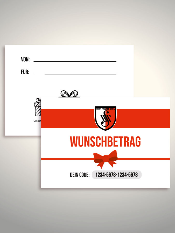 Geschenkgutschein per Versand (Weiß)