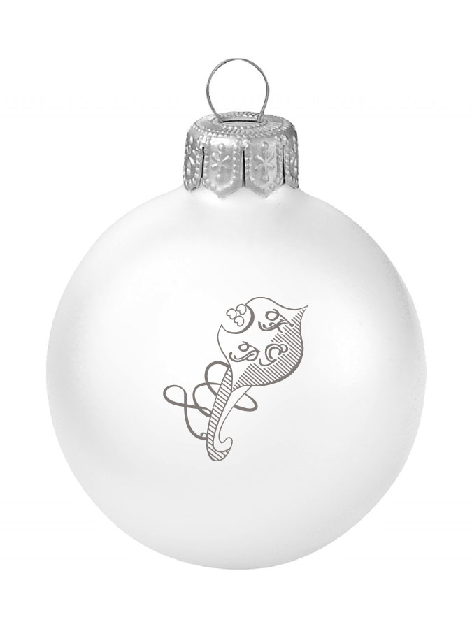 Weihnachtskugel Logo 8cm