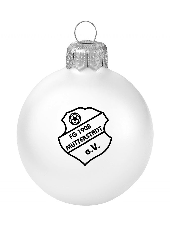 Weihnachtskugel Logo 8cm