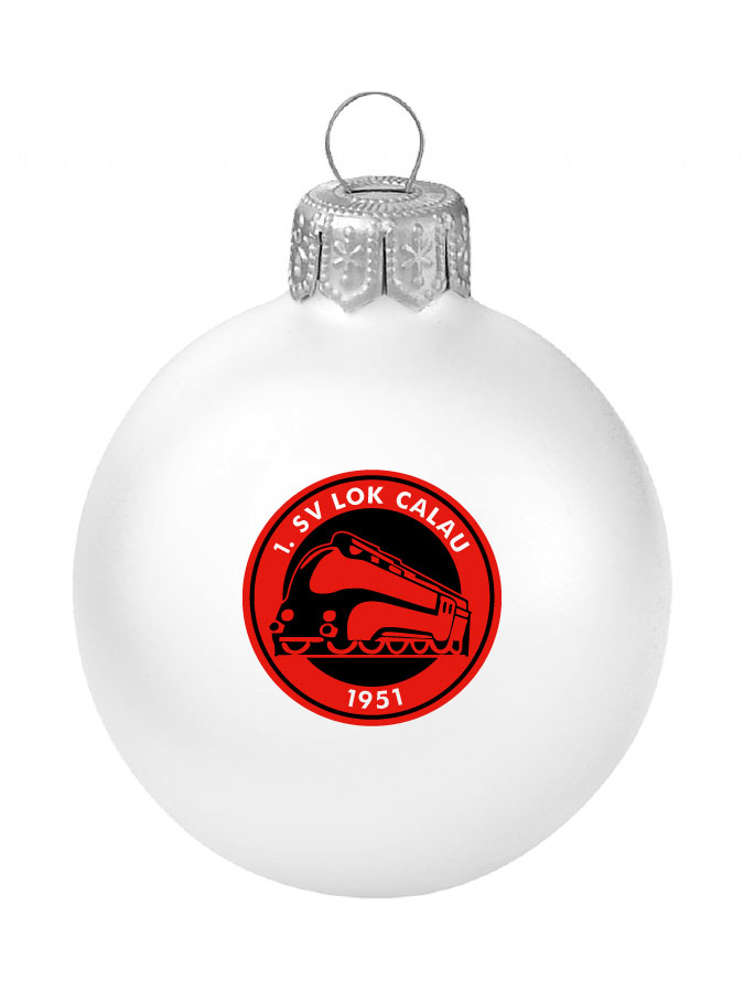 Weihnachtskugel Logo 8cm