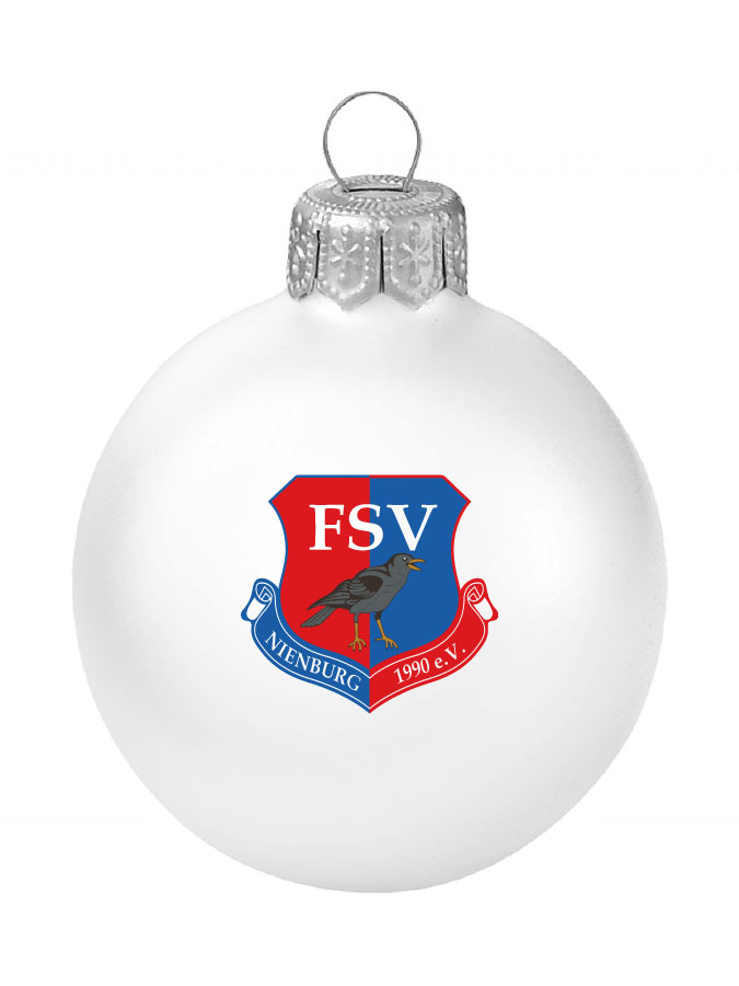 Weihnachtskugel Logo 8cm