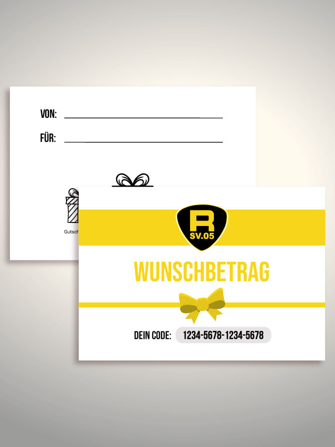 Geschenkgutschein per Versand (Weiß)