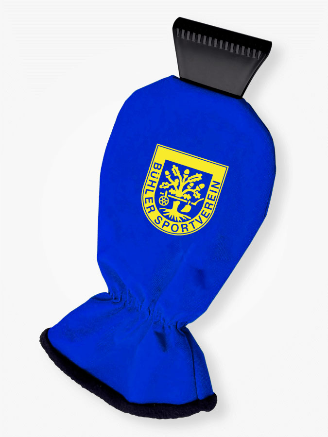 Eiskratzer mit Handschuh