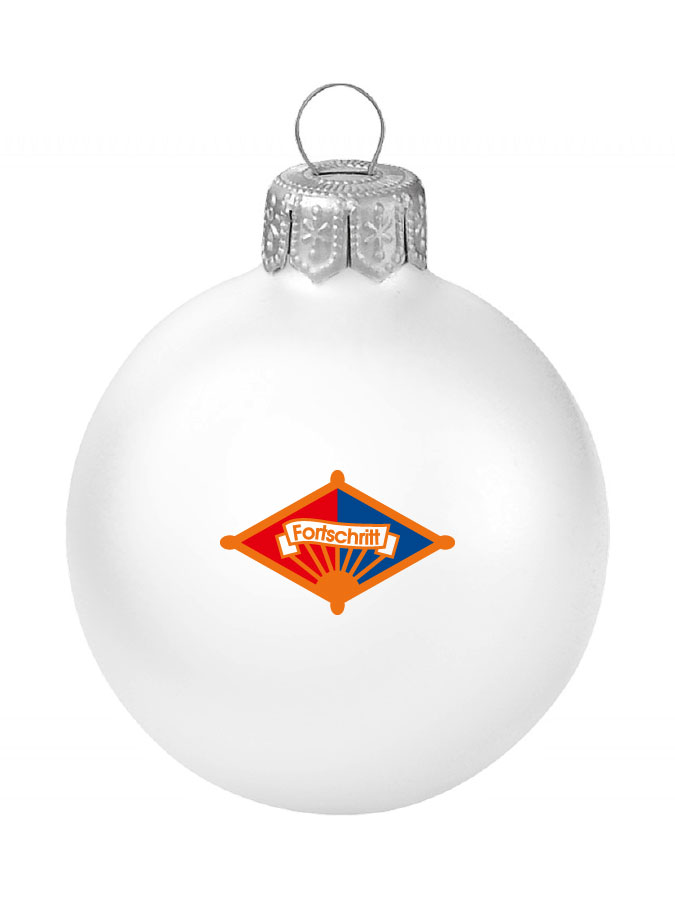 Weihnachtskugel Logo 8cm