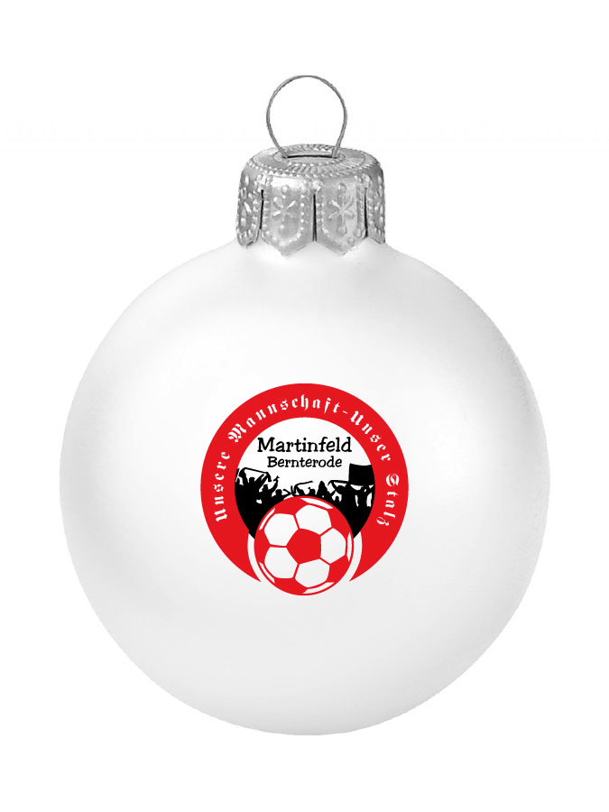 Weihnachtskugel Logo 8cm