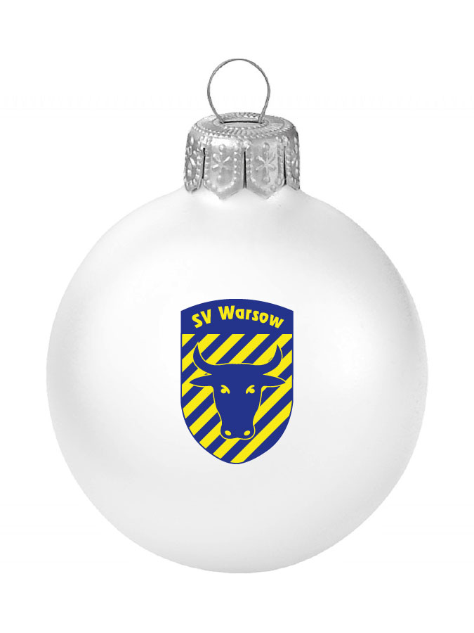 Weihnachtskugel Logo 8cm