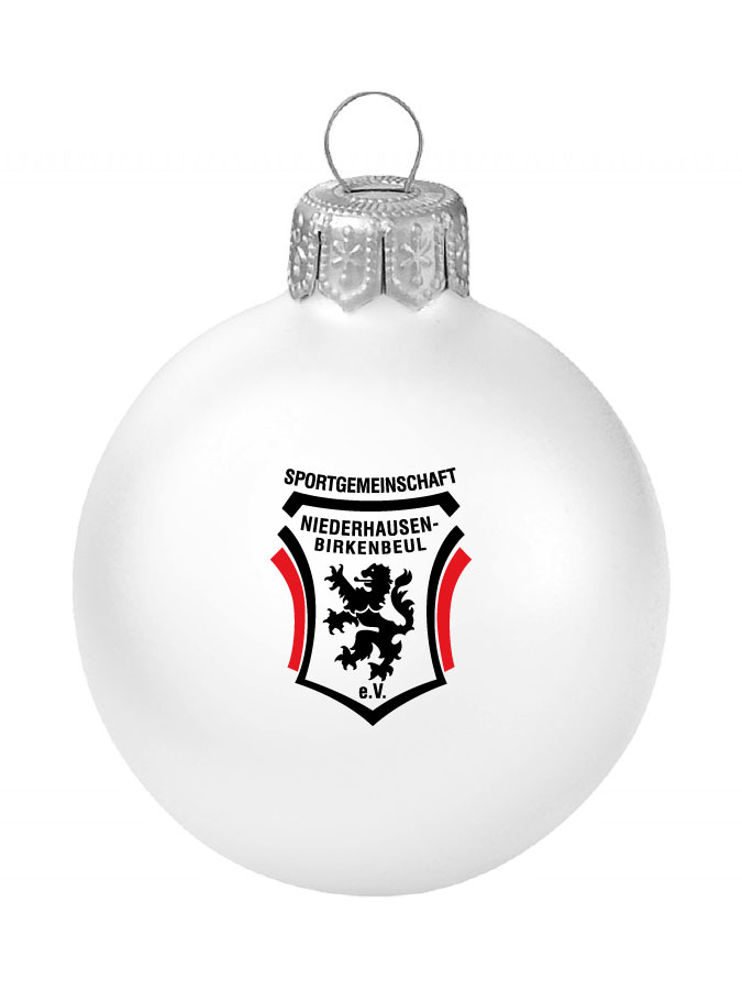 Weihnachtskugel Logo 8cm